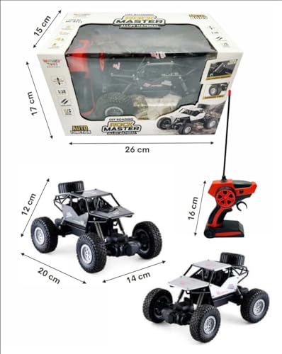 Umadiya Rock Crawler 1:18 RC Car Black Black And Silver - Image 6