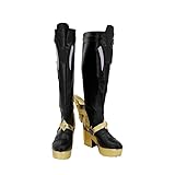 Helltaker Doctor Dottore Cosplay Shoes Fashion Long Black Boots for Halloween Carnival Party