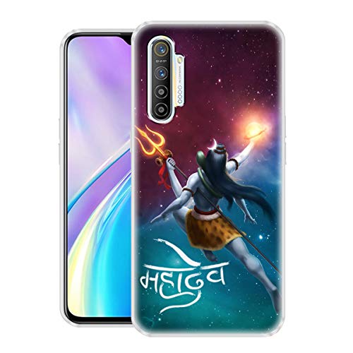 Image of Fashionury inchBHAGWAN Shiv Printed Soft Back Cover Case for Realme XT /Designer Back Cover for Realme Xt