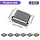 Cobee Typ C Staubstecker Set, 6 Stück Aluminiumlegierung USB C Anti Staub Abdeckkappen Ladeanschlussabdeckung Typ C Metall Staubschutz Stopper für Smartphone Laptop (Grau)
