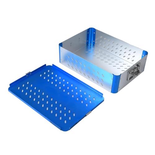 Saini_MEDICOS Sterilization Tray in Complete Aluminium Alloy wit Dual Locking System Instrument Tray