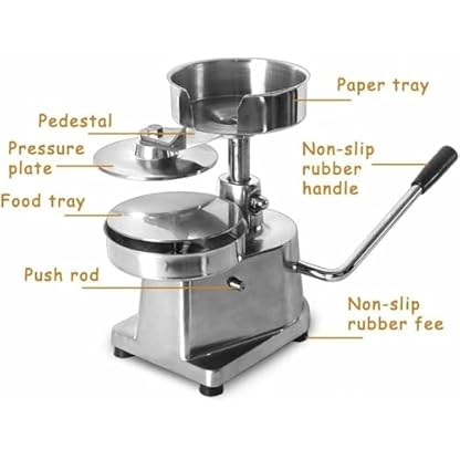 Burger-Maker-Maschine, manuelle Burger-Maschine: 150-mm-Fleischpresse für Hamburger-Maker im Geschäft – Bild 3
