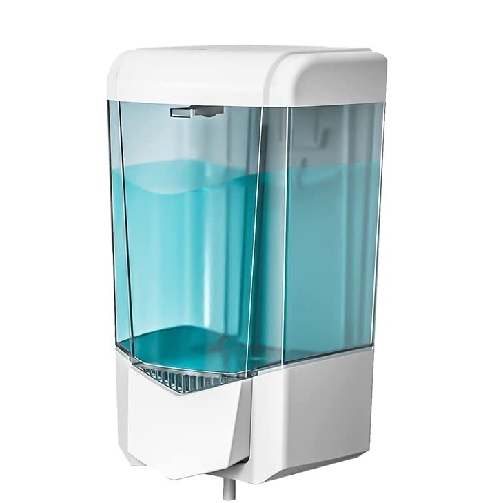 Dispensador de jabón de pared recargable con pulsador manual para geles y champús