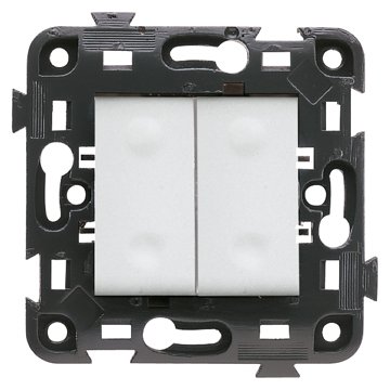 Gewiss eco60 - Doble conmutador 250v blanco eco60