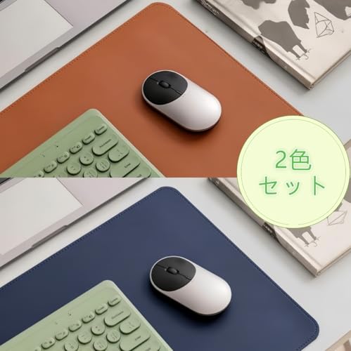 FURI-DAMU PU製 大型 大きい マウスパッド 900x400x3mm 両面使用可能 防水 防油 耐熱 高精度マウス定位 レーザー／光学式マウスに完全対応 ゲーミング オフィス適用(ダークブルー/ブラウン)