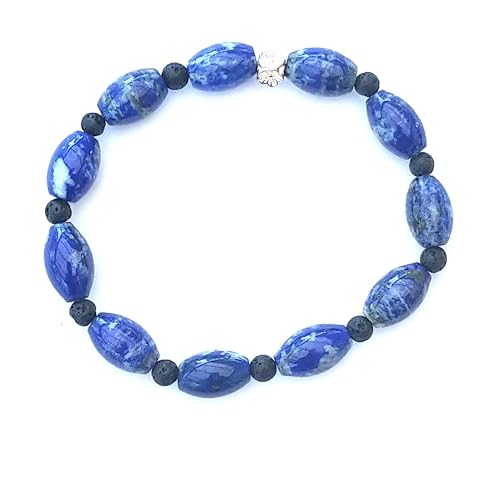 Bracelet Lapis Lazuli élastique : fini les fermoirs impossibles
