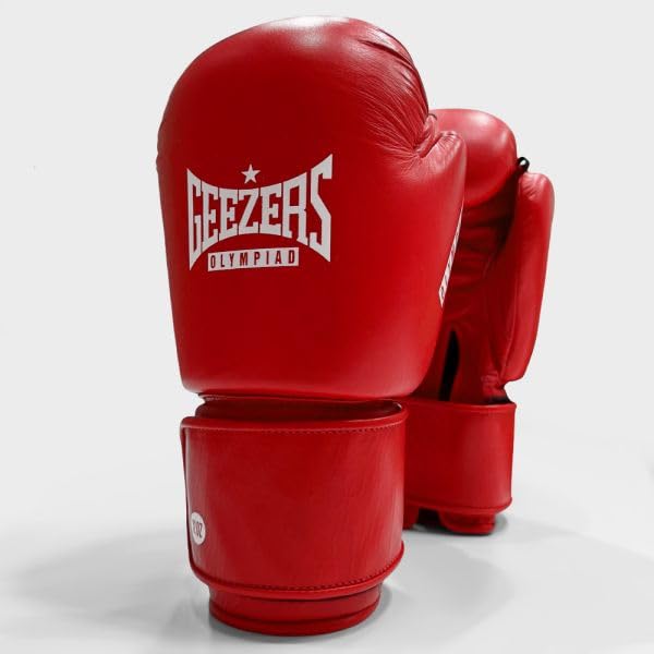 Geezers Olympiad Sparring Boxing Gloves (RED, 12oz)