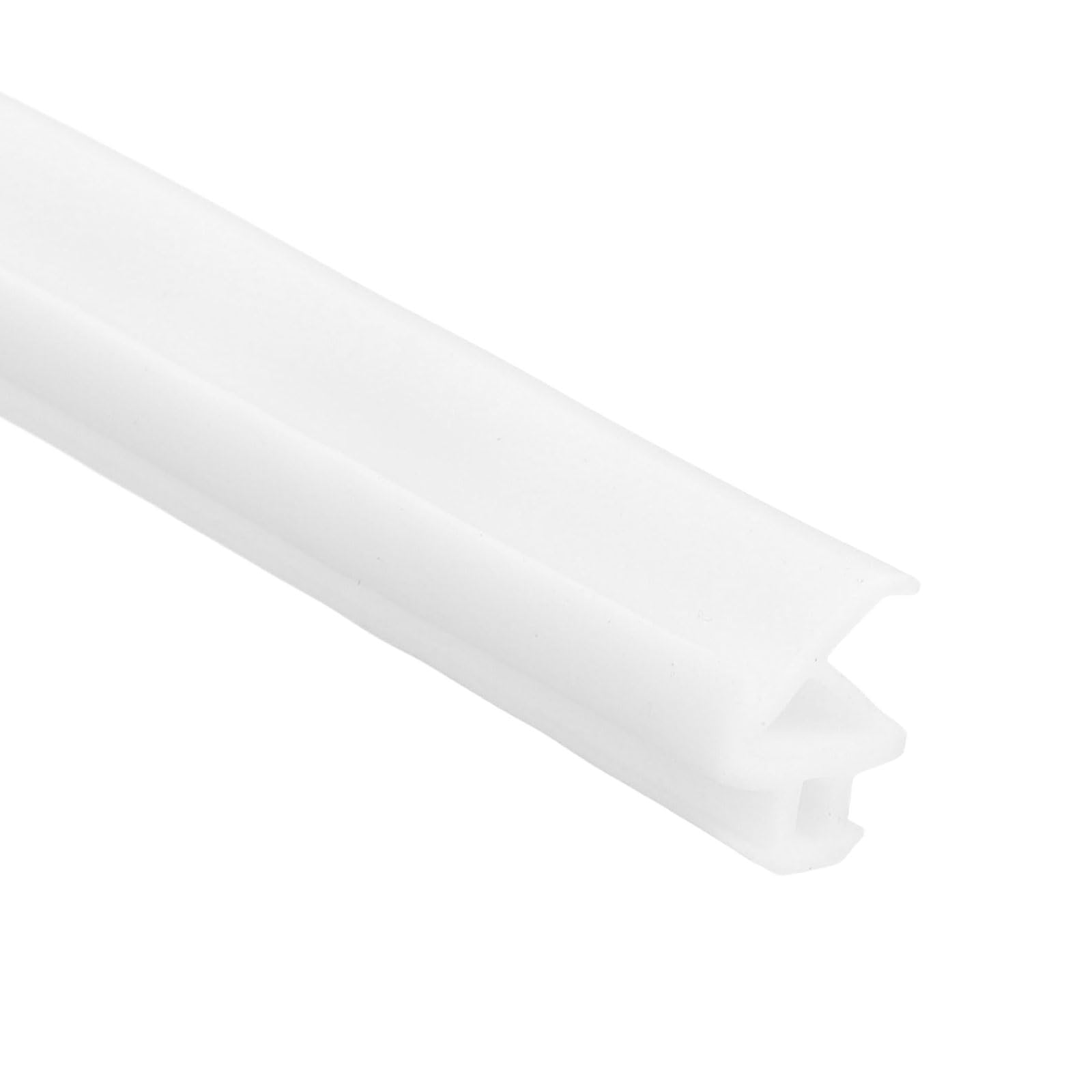 Nexarelle Kerf Weather Stripping Seal Strip (32.8ft x 5/16") - P Shape Kerf Noise Reduction Rubber Flange Window Weatherstrip Seal for Door Frame Windows Card Slot, White