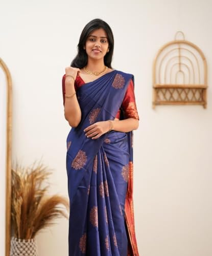 Image of Avantika Fashion Women's Kanjivaram Soft Silk Banarasi Sarees With Blouse Piece For Women