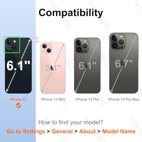 Image of HOOMIL Clear Case for iPhone 13, Anti-Yellowing