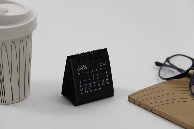 calendar 2025 study desk,Mini Desktop Calendar 2025 – Cute B...