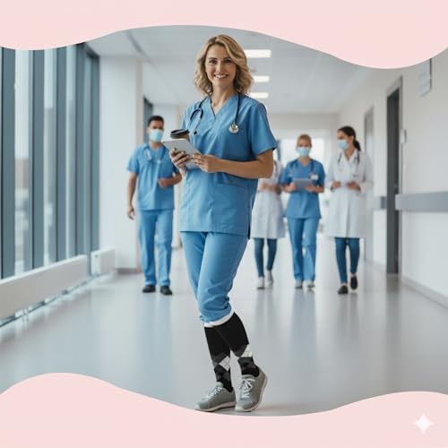 Image of Sooverki Compression Socks for Women & Men 6 Pairs is Best Supportive Knee High Stockings for Circulation, Travel, Nurses