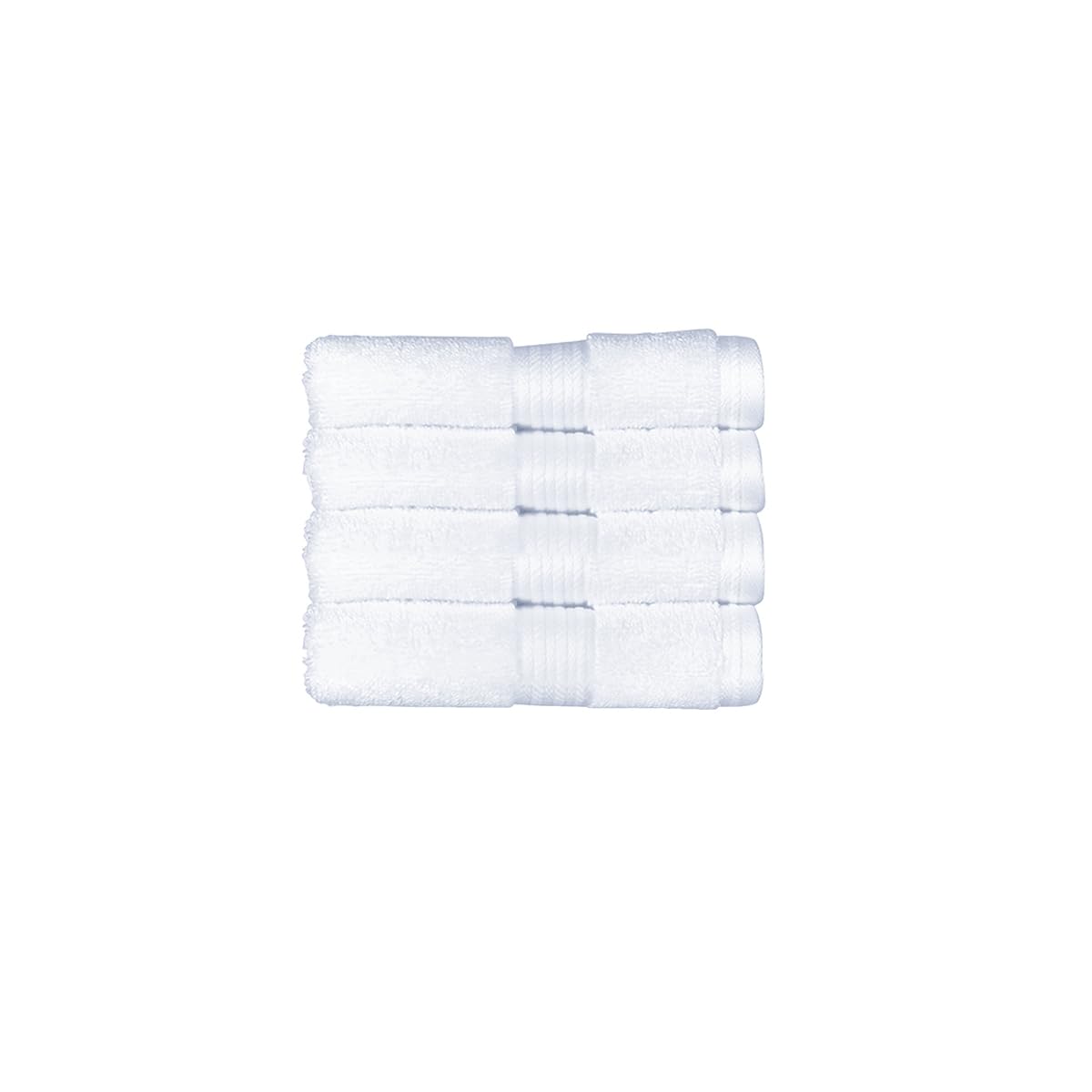 Christy Supreme Hygro 4 Face Cloths Set | White | 100% Luxury Supima Cotton | Ultra Soft | Super Absorbent | 650GSM | 4 Wash Cloth Flannels