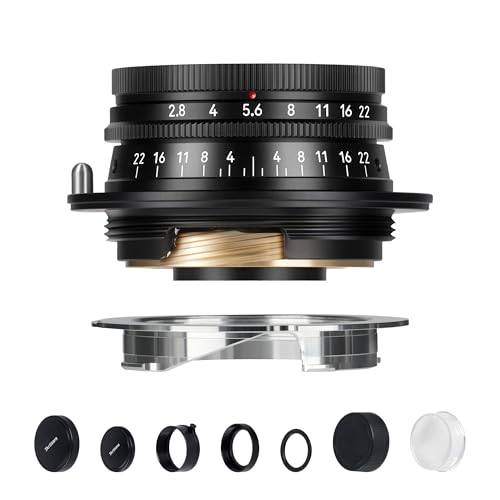 7artisans M35mm F2.8 Full Frame Manual Focus Prime Lens for Cameras Compatible with Leica M-Mount / L39 / LTM Mount