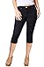 2LUV Women's Stretchy 5 Pocket Skinny Capri Jeans