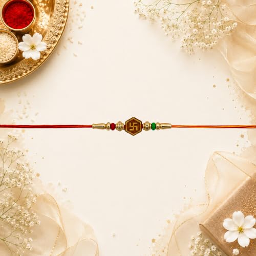 Image of Handmade Swastik Rakhi