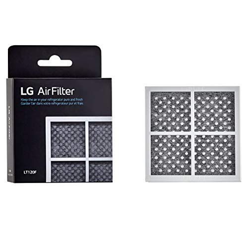 Image of LG LT1000P - 6 Month / 200 Gallon Capacity Replacement Refrigerator Water Filter, White & 6 Month (LT120F) Replacement Refrigerator Air Filter, 1 Count (Pack of 1), White