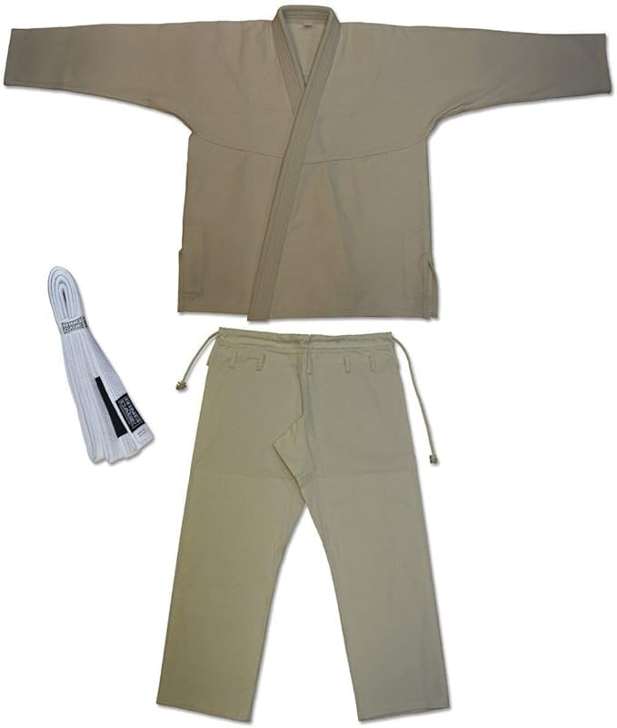 All-Around Classic Brazilian Jiu Jitsu Gi Kimono with Free BJJ Belt (White, A3)
