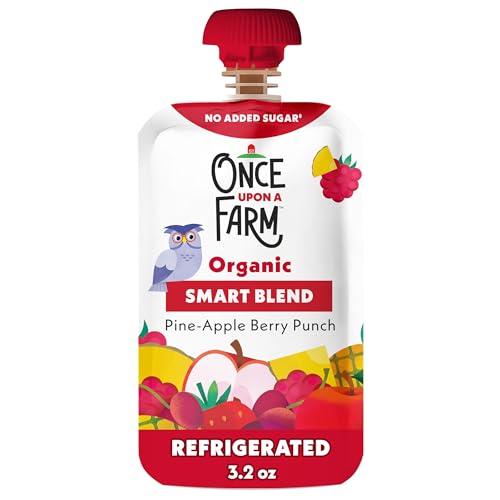 Once Upon a Farm Smart Blend Pine-Apple Berry Punch Organic Snack...