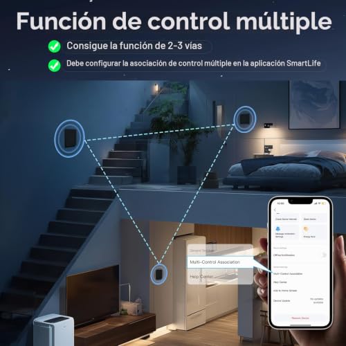 Interruptor WiFi 4 Gang empotrable Tuya Smart Life para pared 5