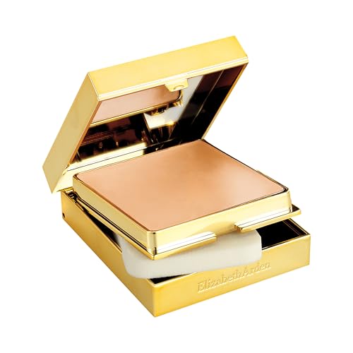 Elizabeth Arden - Flawless Finish, Trucco Compatto in Crema, Copertura da Media ad Alta, con Polvere di Diamante Micronizzata, Finitura Satinata, Include Specchietto e Spugna, Colore Honey Beige,23g