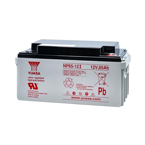 Yuasa NP65-12FR 12V 65Ah - Yuasa NP Serie Bereitschafts- und zyklische VRLA-Batterie (1 Stück)