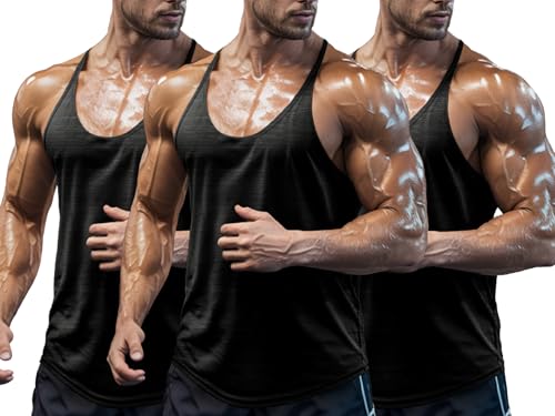 Camiseta Tirantes Gimnasio Hombre: Tanktop Espalda en Y para Entrenamiento de Secado Rápido