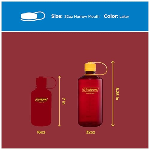 Image of Nalgene 32 oz Narrow Mouth Water Bottle, Laker