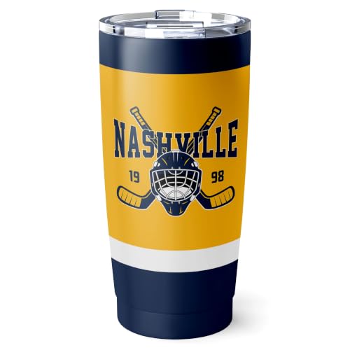 Image of ANTKING Nashville Tumbler 20oz Custom Name Number Travel Mug Gifts | Stainless Steel Insulated Coffee Cup for Men Women