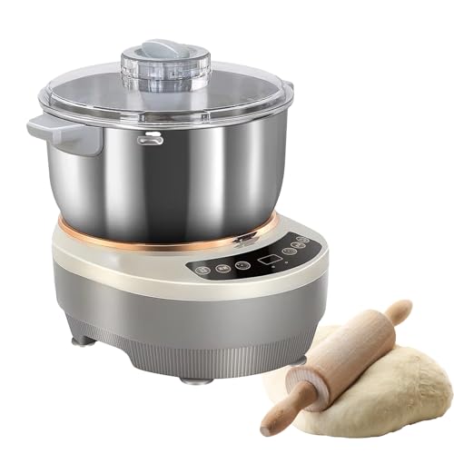 KYZTMHC Amasadora doméstica, batidora de Masa Profesional de Acero Inoxidable, Mini máquina de fermentación doméstica, pequeña máquina amasadora de Masa Antiadherente, para Hornear(5L)