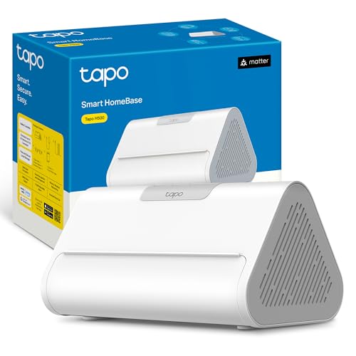 Tapo H500 HomeBase 16GB Built-in Memory Expandable up to 16TB Supports 16 Cameras & 64 Sensors Local Storage HDMI Wi-Fi/Ethernet Built-in Alarm Matter Compatible