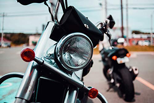 Bolsa de parabrisas para motocicleta en cuero sintético negro miniatura 6
