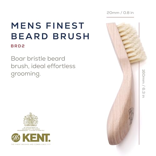 Kent BRD2 Boar Bristle Beard Brush