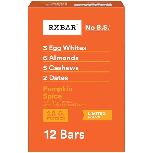 RXBAR Protein Bars, Protein Snack, Snack Bars, Pumpkin Spice...