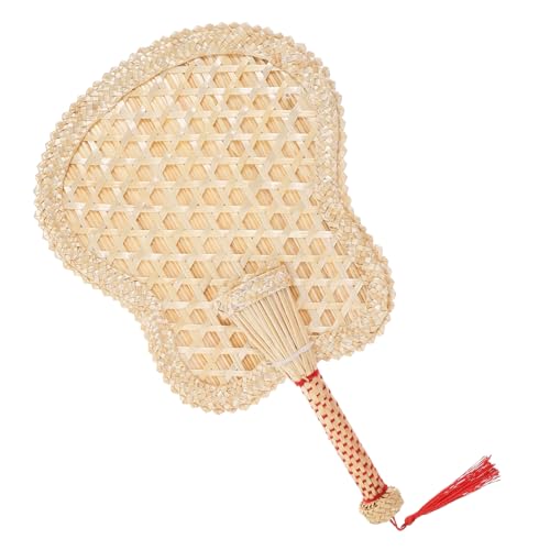 Garneck Chinese Fan Handmade Knitted Fan for Wedding and Photo Prop for Home Use and Summer Cooling