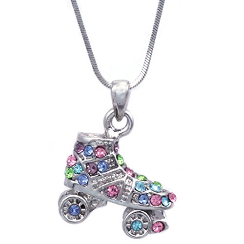 Cocojewelry N2083MLT 3D Roller Skates Skating Shoes Pendant Necklace Jewelry cover
