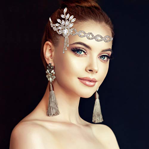 Lurrose Vintage Headpiece 1920S Leaf Medallion Headband Wedding Bridal Themed Party Hair Accessories For Women (1 Pack) #TOP7