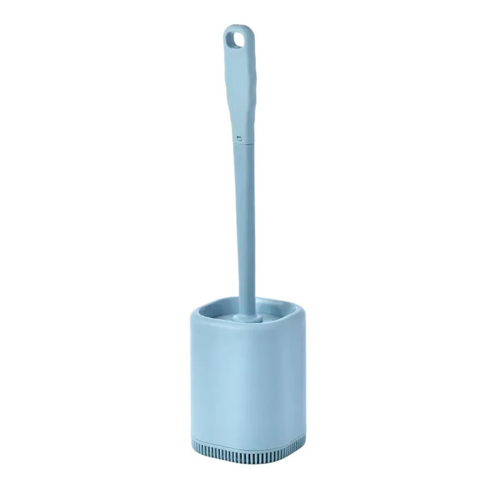 Brosse de toilette en silicone TPR de haute qualité avec fixation murale bleue