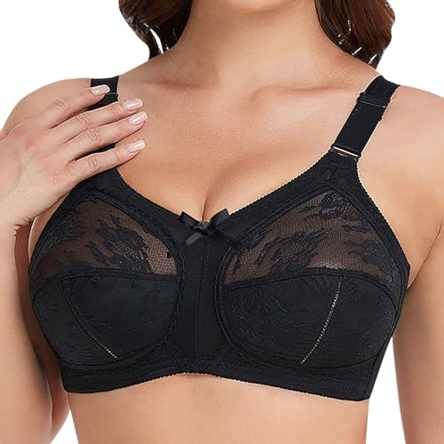 Soutien-gorge de grossesse dentelle grande taille sans armatures gris foncé