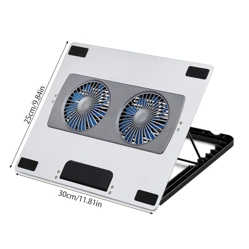 Base enfriadora metálica plegable para laptop 10-16" miniatura 3