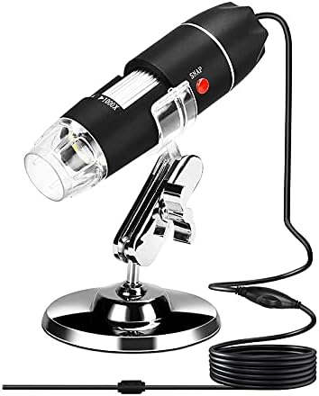 ZJN-JN Microscopio Microscopio Digital USB 40x-1000x Microscopio de Mano Cámara para Estudiantes Ingenieros Biología Observación microbiológica