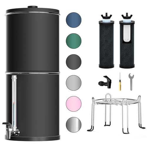 Purewell 3-Stage Stainless Steel Gravity Water Filter System
