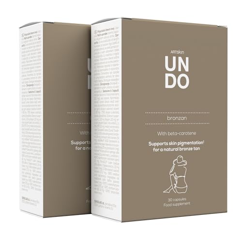 Autobronceador Corporal - Acido Hialuronico, Betacaroteno, Selenio, Cobre, Licopeno para una Piel Radiante e Hidratada - Bronceador Cuerpo - Para 60 Días, Undo Bronzan, Sensilab