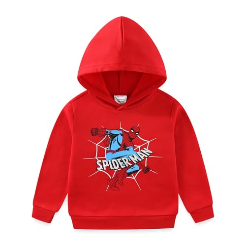 Sudadera Marvel Spider-Man de dos piezas con chaqueta con capucha roja talla 5 3