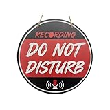 Recording Studio Door Sign with Light Recording in Progress Sign and Do Not Disturb Sign for Music Studio, Professional Music Room Decor