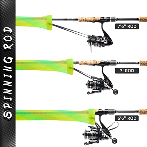 Image of SF Fishing Rod Sock Fishing Rod Sleeve Rod Cover Braided Mesh Rod Protector Pole Gloves Fishing Tools for Spinning Fishing Rod,Casting Rod,Musky Rod, Ice Rod, Fly Rod, Spey Rod