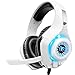 Produktbild Gaming Headset für PS4 PS5 PC Xbox Series, 3.5 mm Deep Bass Stereo Surround Sound PS4 Headset mit Noise Cancelling Mikrofon für Laptops, Tablets, Mac