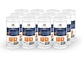 Aquaboon 5 Micron 10x4.5 Carbon Block Water Filters Whole House CTO Water Filter Replacement Cartridge Compatible with FXHTC, CB-BB-10, EP-BB, 12-Pack
