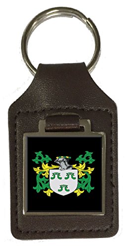 Porte-clé en cuir marron Fenlon Heraldry résistant pour ne plus perdre ses clés de maison