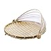 Produktbild JXD Bug Proof Basket Dustproof Picnic Basket Fruit Vegetable Bread Cover Basket with Gauze 1Pc,Light Yellow